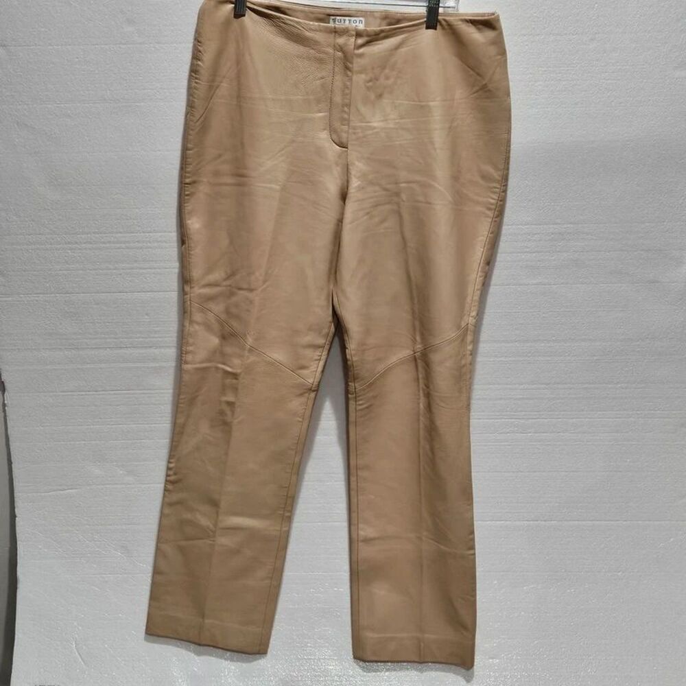 Sutton Studio soft genuine leather pants size 14